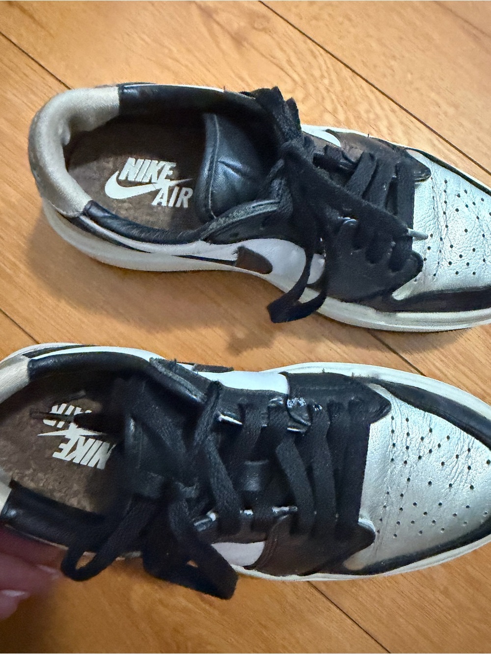 Nike Black and White Layered-sole Sneakers